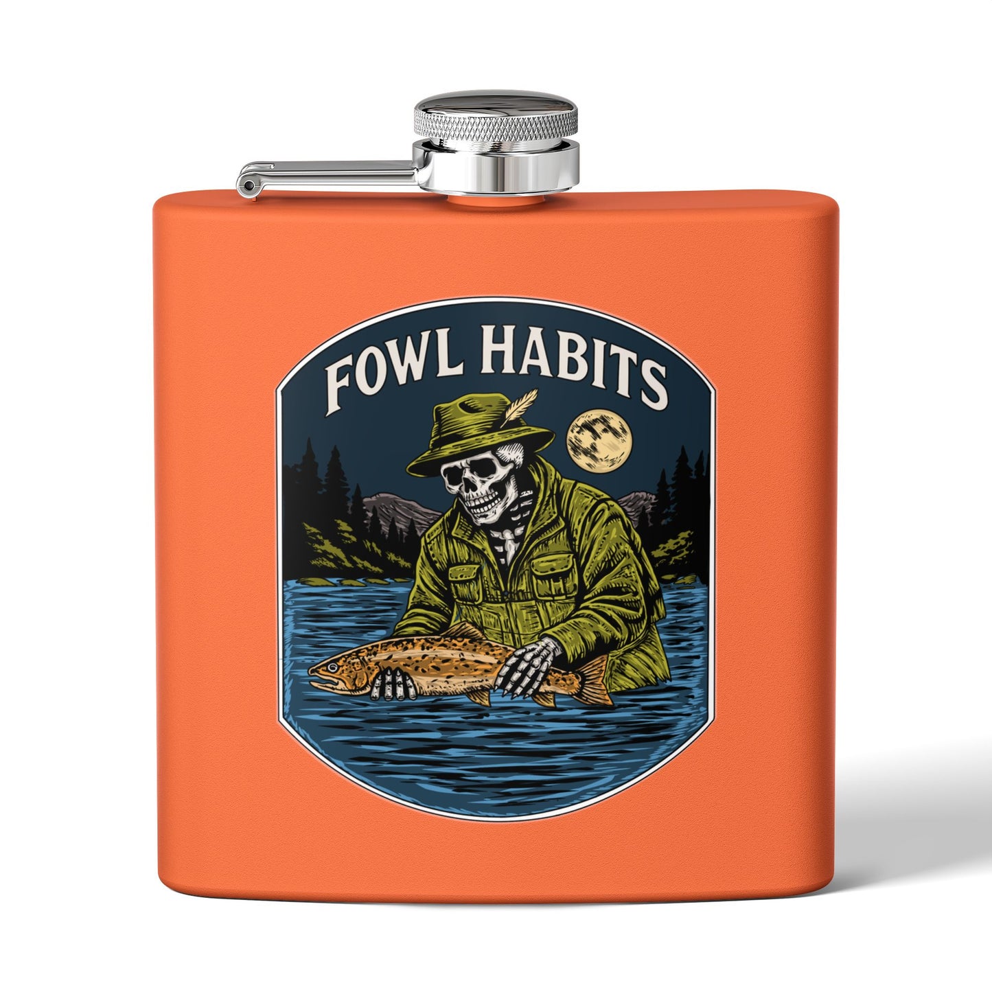 Night Drift Stainless Steel Flask, 6oz