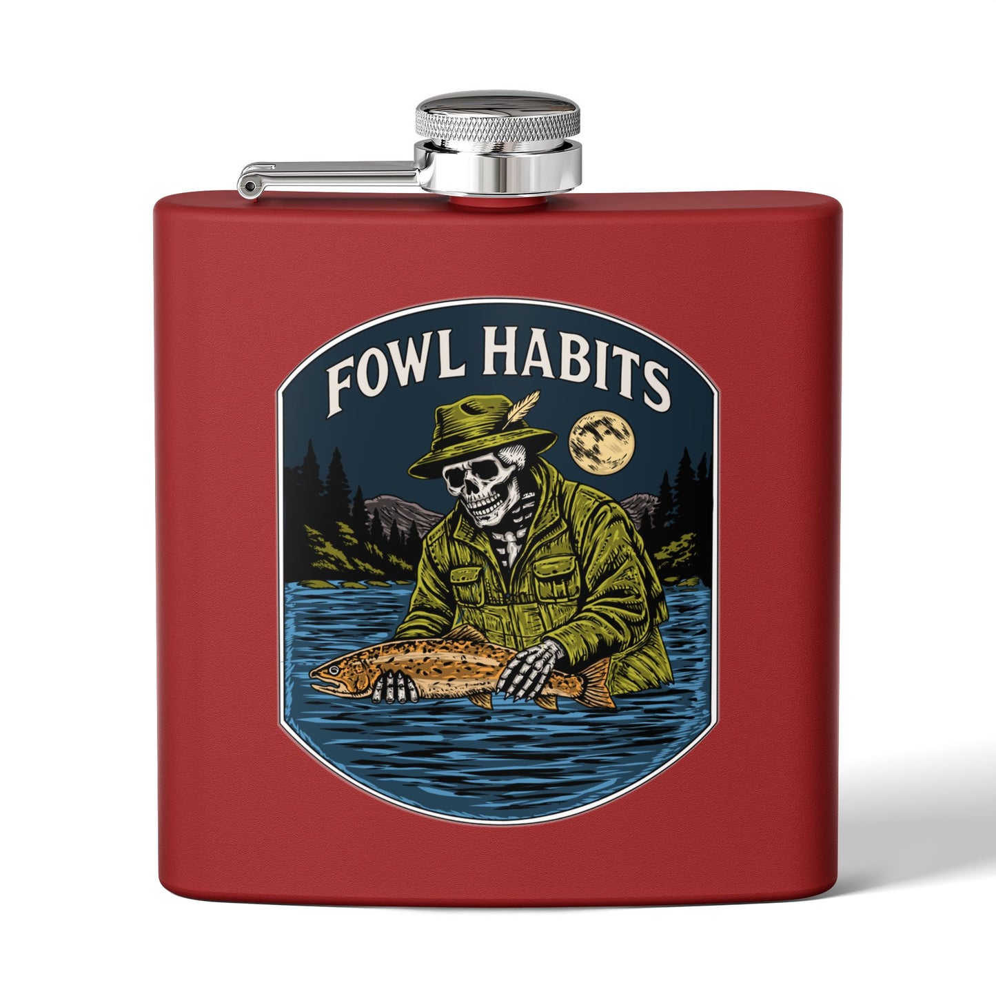 Night Drift Stainless Steel Flask, 6oz